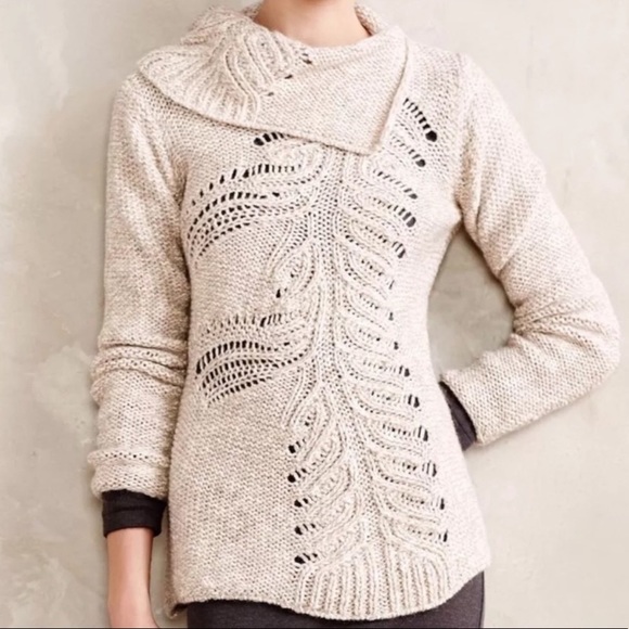 Anthropologie Moth asymmetrical knit sweater - Picture 13 of 13